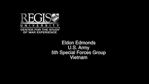 Thumbnail for entry Eldon Edmonds Interview