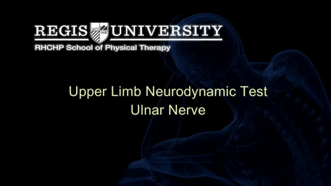 Thumbnail for entry ULNTT Ulnar Nerve