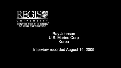 Thumbnail for entry Ray Johnson Interview