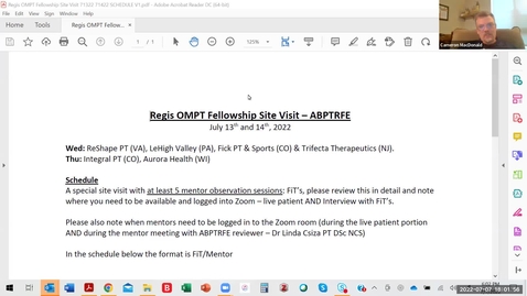 Thumbnail for entry Regis FOMPT Sites Visit Prep Meeting 7-7-22