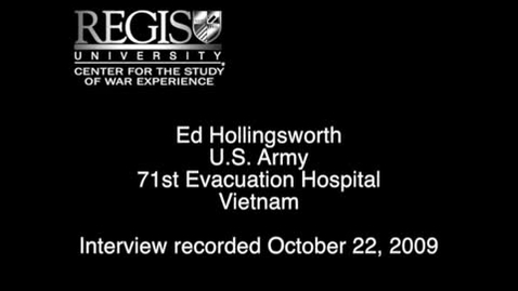 Thumbnail for entry CWE-Hollingsworth, Ed