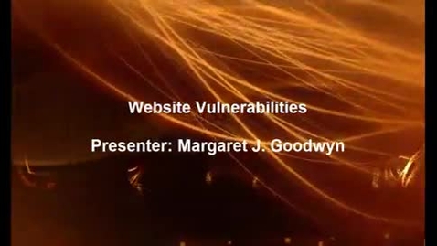 Thumbnail for entry Website Vulnerabilities
