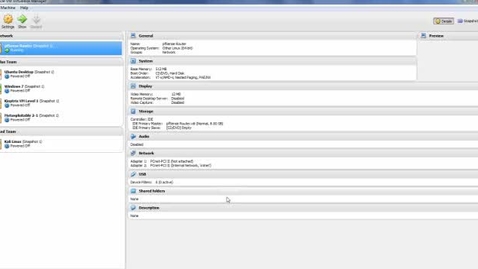 Thumbnail for Virtual Lab Environment 1-9 - Setting up for a External Type Attack Network Part 1