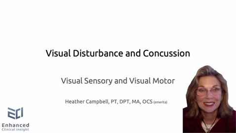 Thumbnail for Visual Disturbance and Concussion