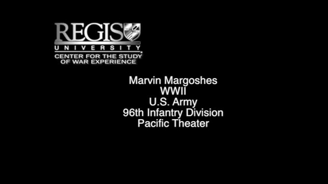 Thumbnail for CWE-Margoshes, Marvin