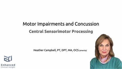 Thumbnail for Motor Impairments and Concussion ROPT