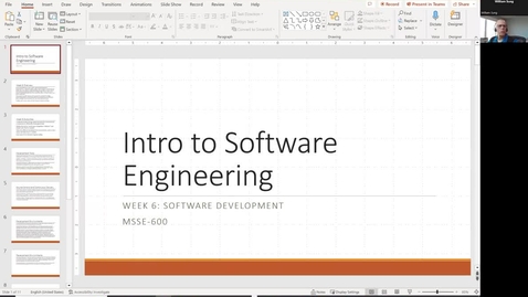 Thumbnail for MSSE600 Week 6 Lecture