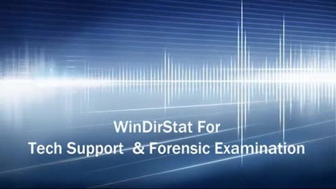 Thumbnail for entry WinDirStat For Tech Support &amp; Forensic Examination