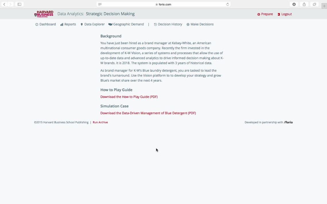 Data Analytics Simulation: Strategic Decision Making Overview