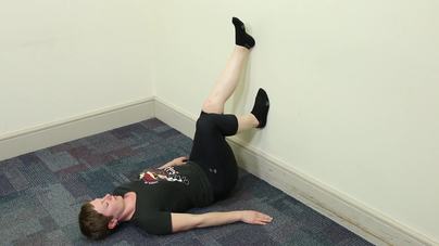Heel Slides on Wall