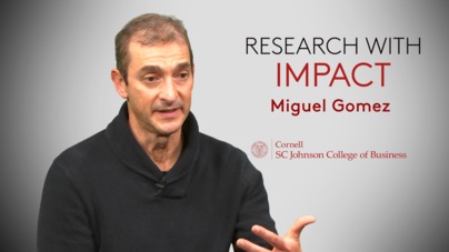Miguel Gómez on eco-labels and coffee growers - CornellCast