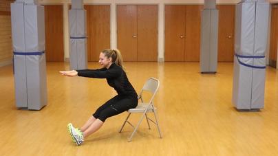 Chair exercise video sale