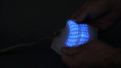 Highly stretchable electroluminescent skin (demo) - Cornell Video