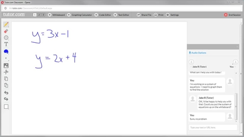 Thumbnail for entry Tutor.com - How to use the graphing calculator