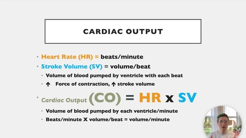 Thumbnail for entry Ch 18 VII - Cardiac Output