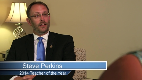 Thumbnail for entry Steve Perkins - 2014 Teacher of the Year