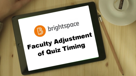 Thumbnail for Extended Time for Quizzes