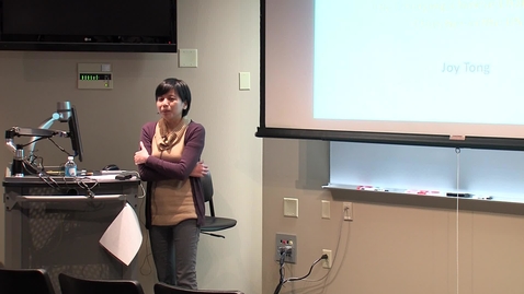 Thumbnail for entry Dr. Joy Tong - Spring 2013 Principium Faculty Lecture Series