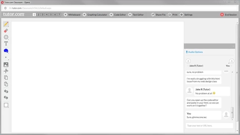 Thumbnail for Tutor.com - How to use the code editor