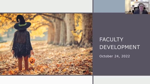 Thumbnail for entry Graduate Faculty Development Meeting, Fall 2022