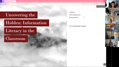 Thumbnail for Faculty Fun Friday - Uncovering the Hidden: Information Literacy in the Classroom