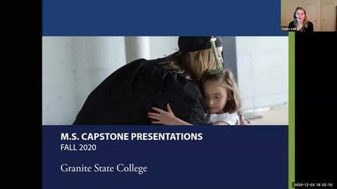 Thumbnail for entry M.S. Capstone Presentations Fall 2020 - Welcome &amp; Discussion (Gallery View)