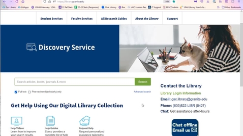 Thumbnail for Library help for IDIS 805