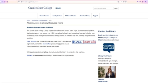 Thumbnail for Alumni Access to the Library