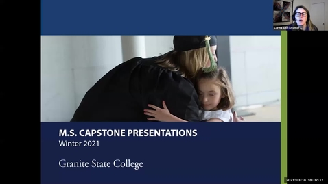 Thumbnail for M.S. Capstone Presentations Winter 2021 - Welcome Remarks