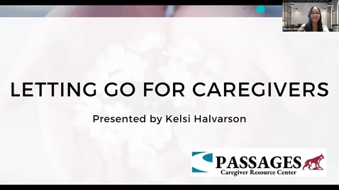 Thumbnail for entry Letting Go for Caregivers