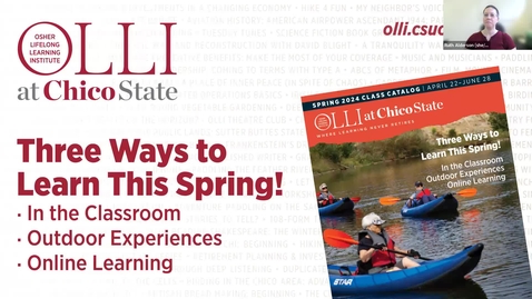 Thumbnail for OLLI Live-Online Spring 2024 Class Preview