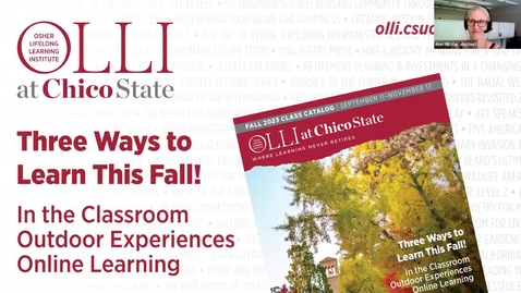 Thumbnail for OLLI Live-Online Fall 2023 Class Preview