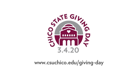 Thumbnail for entry Chico State Giving Day 2020