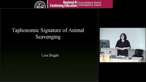 Thumbnail for Taphonomic Signature of Animal Scavenging