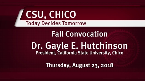 Thumbnail for Fall 2018 - Convocation