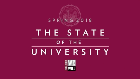 Thumbnail for entry State of the University 2018