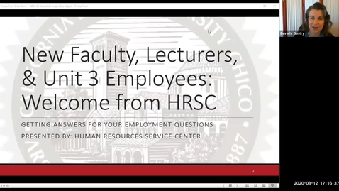 Thumbnail for entry R03 HRSC Welcome for New Unit 3 Employees