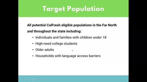 Thumbnail for entry CalFresh Outreach - Program Evaluation &amp; Research