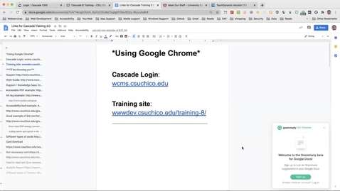 Thumbnail for Cascade Training - July 15, 2020
