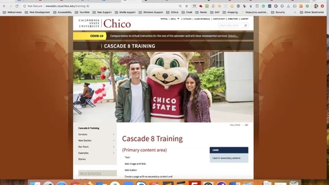 Thumbnail for Cascade Training - April 7, 2020