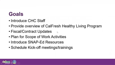 Thumbnail for CalFresh Healthy Living Onboarding Webinar 3-6-20