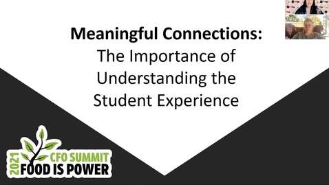 Thumbnail for entry Meaningful Connections:  The Importance of Understanding the student Experience