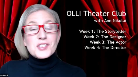 Thumbnail for entry OLLI Theater Club, Week 1: The Writer (June 4)