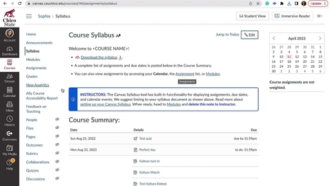 Thumbnail for Day 3: Syllabus Link Change