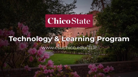 Thumbnail for Use the Chico State Template