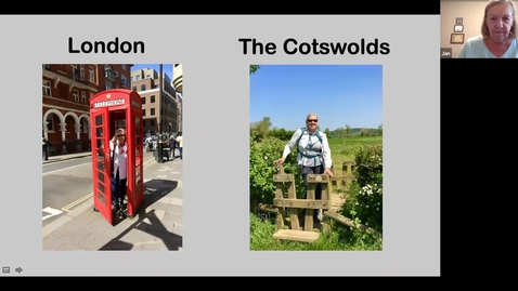 Thumbnail for entry Armchair Traveler with Jan Burnham: A Walking Tour of London and Cotswolds (Week 4)