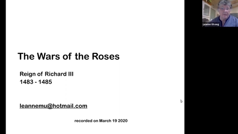 Thumbnail for entry The Wars of the Roses_ Reign of Richard III (Session 9)