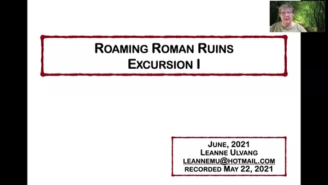Thumbnail for entry Roaming Roman Ruins - Excursion I