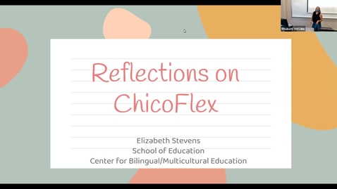 Thumbnail for entry Elizabeth Stevens's Go Flex Faculty Showcase