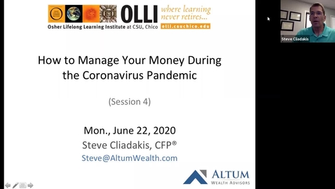 Thumbnail for entry How to Manage Your Money During the Coronavirus Pandemic Session 4